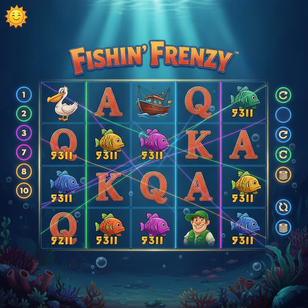 Fishin' Frenzy Prize Lines