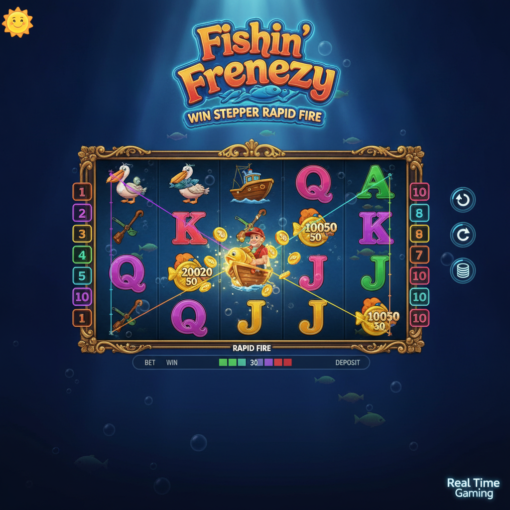 Fishin' Frenzy Win Stepper Rapid Fire